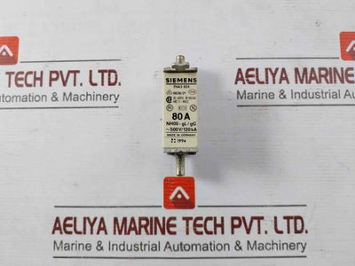 Lot Of 2X Siemens 3Na3 824 Fuse Nh00-gl/Gg 80A Ac 600V