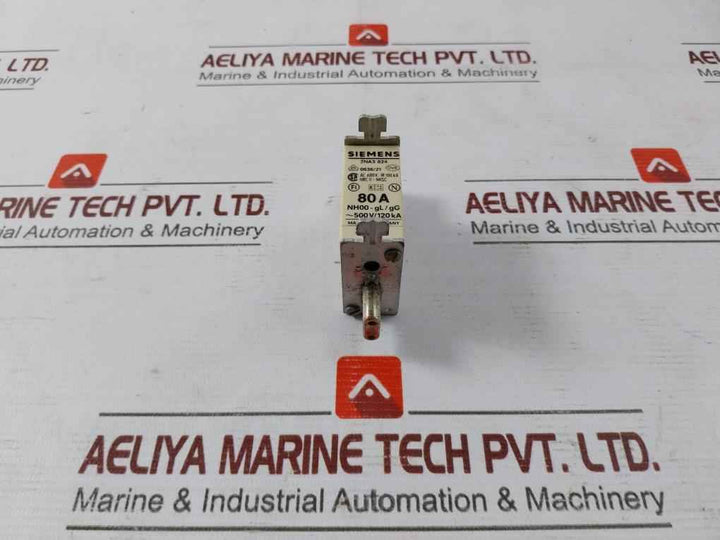 Lot Of 2X Siemens 3Na3 824 Fuse Nh00-gl/Gg 80A Ac 600V