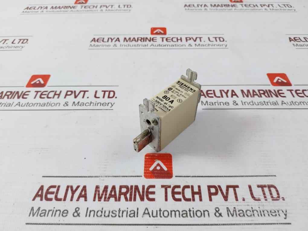 Lot Of 2X Siemens 3Na3 824 Fuse Nh00-gl/Gg 80A Ac 600V