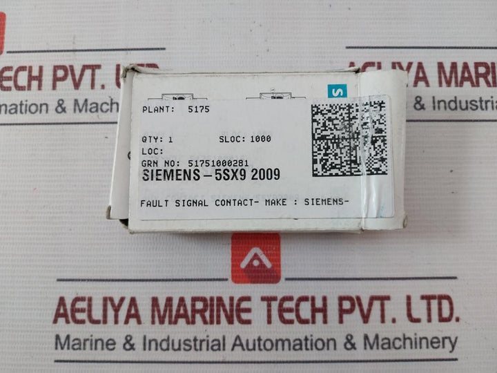 Lot of 2X Siemens 5SX9200 Fault Signal Contact 6A/230V