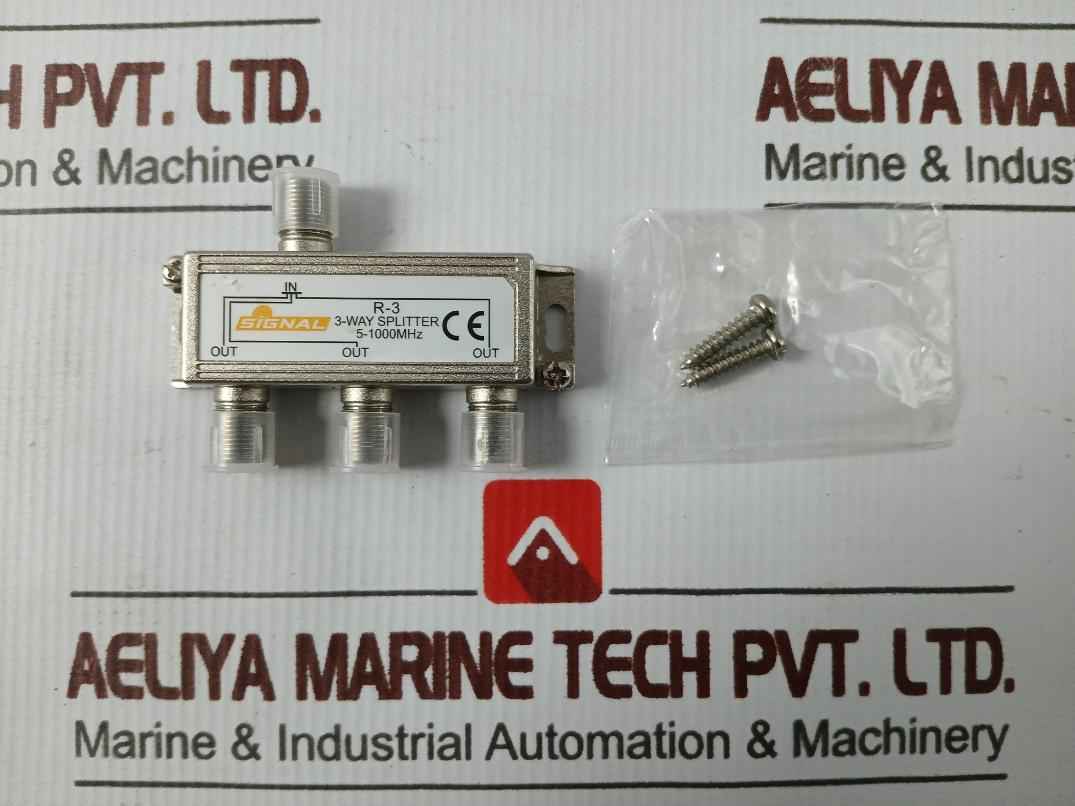 Lot Of 2X Signal 5-1000 Mhz Coax Cable Tv Antenna Tv Signal 2-way Splitter