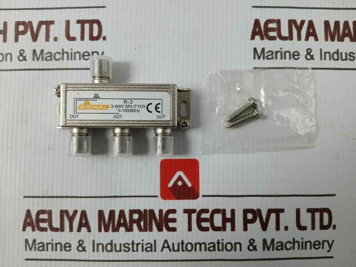 Lot Of 2X Signal 5-1000 Mhz Coax Cable Tv Antenna Tv Signal 2-way Splitter