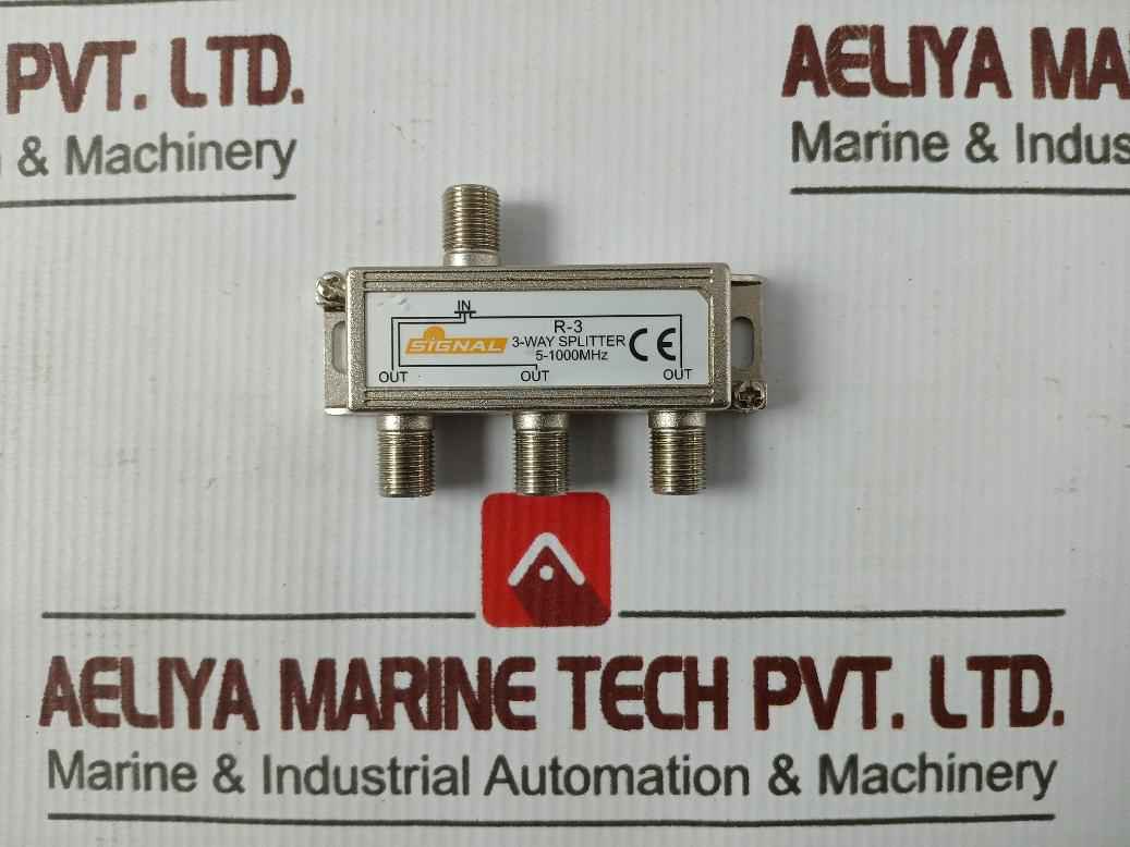 Lot Of 2X Signal 5-1000 Mhz Coax Cable Tv Antenna Tv Signal 2-way Splitter