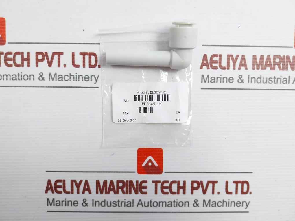 Lot Of 2X Size-12 Plug In Elbow Pneumatic Fitting Smc 6070461-s