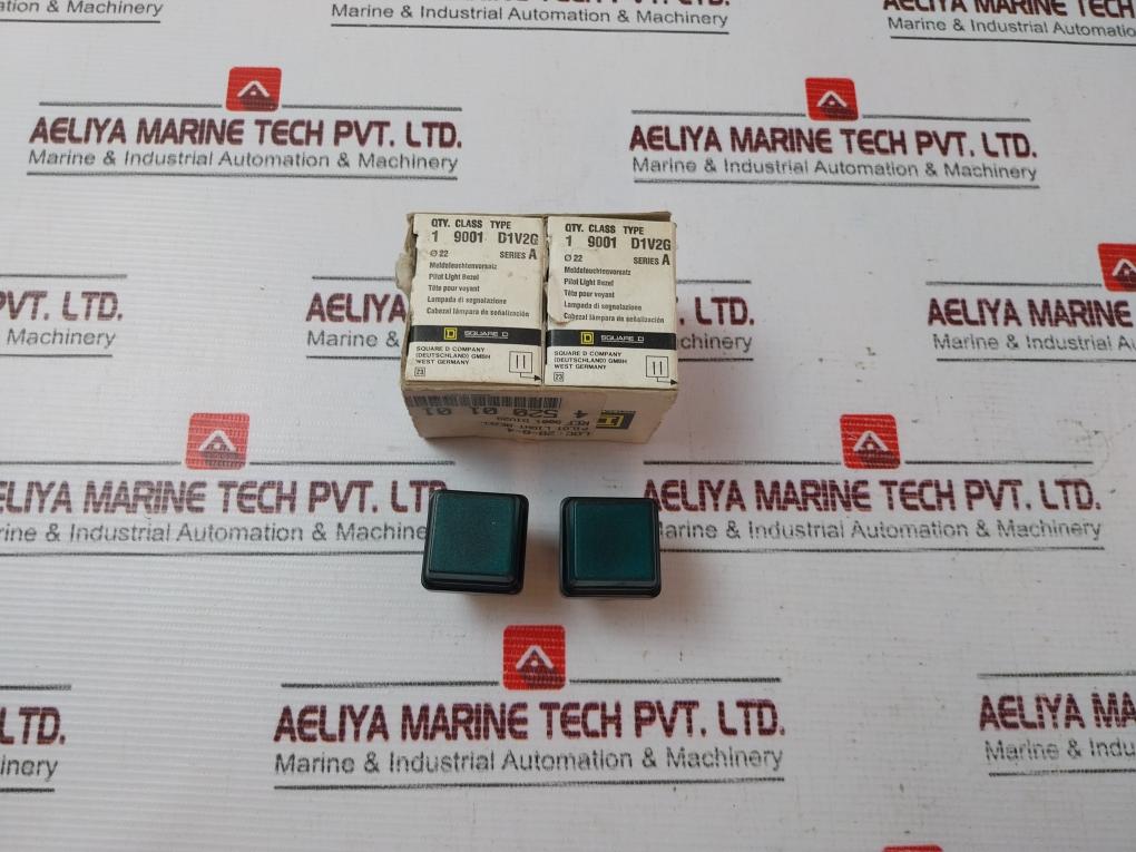 Lot of 2X SQUARE D D1V2G Pilot Light Bezel