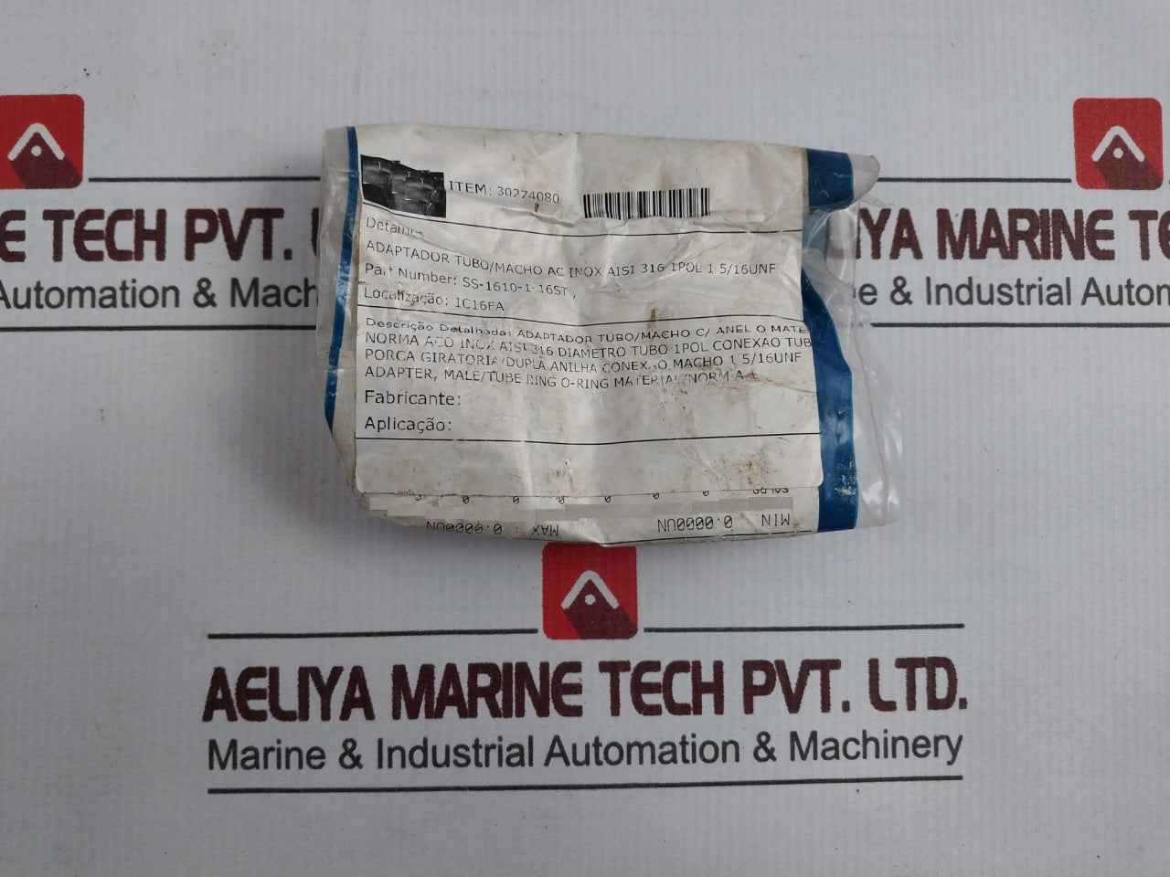 Lot Of 2X Swagelok 316-sae Stainless Steel Aisi 316 Tube/Male Ac Adapter