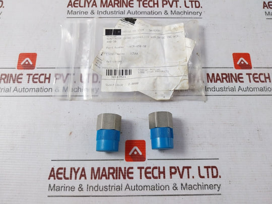 Lot Of 2X SWAGELOK 316 XZL Hydraulic Adapter Fitting WCR-480-30 30163581