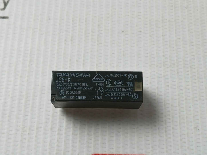 Lot Of 2x Takamisawa Js6-k Power Relay 8a-250v Ac