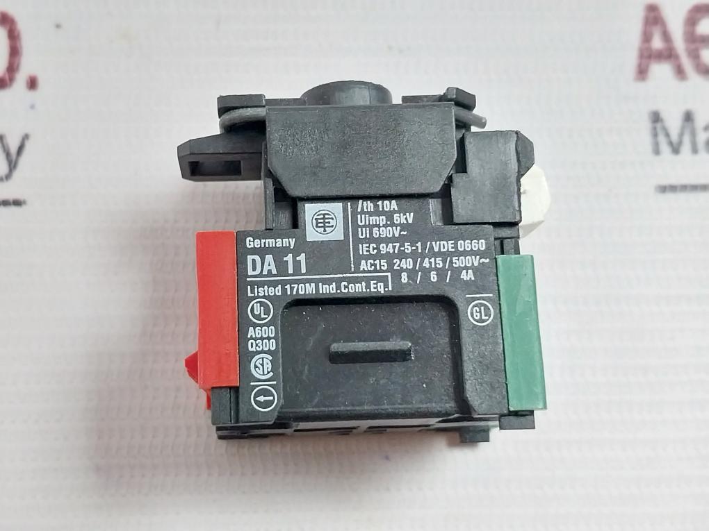 Lot Of 2X TELEMECANIQUE DFSN11 Illum.contact Block MAX. 250V 2W