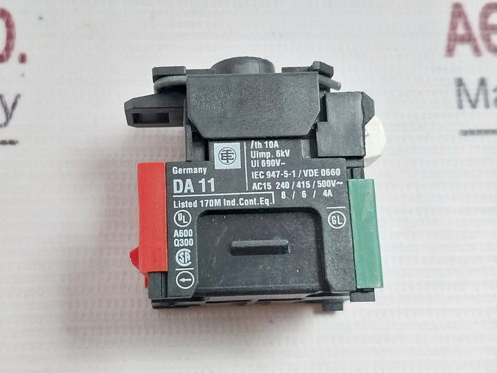 Lot Of 2X TELEMECANIQUE DFSN11 Illum.contact Block MAX. 250V 2W