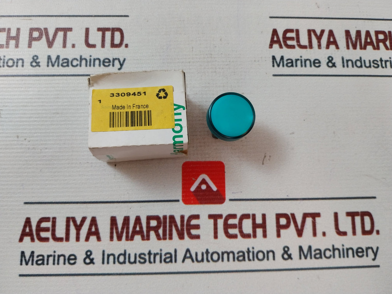 Lot Of 2X Telemecanique Schneider Electric Zb4 Bv033 Green Round Pilot Light