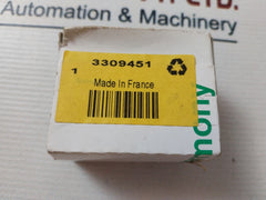 Lot of 2X Telemecanique Schneider Electric Zb4 Bv033 Green Round Pilot Light