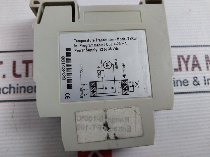 Lot of 2X Txrail 4-20 Ma Temperature Transmitter 12 To 35 Vdc
