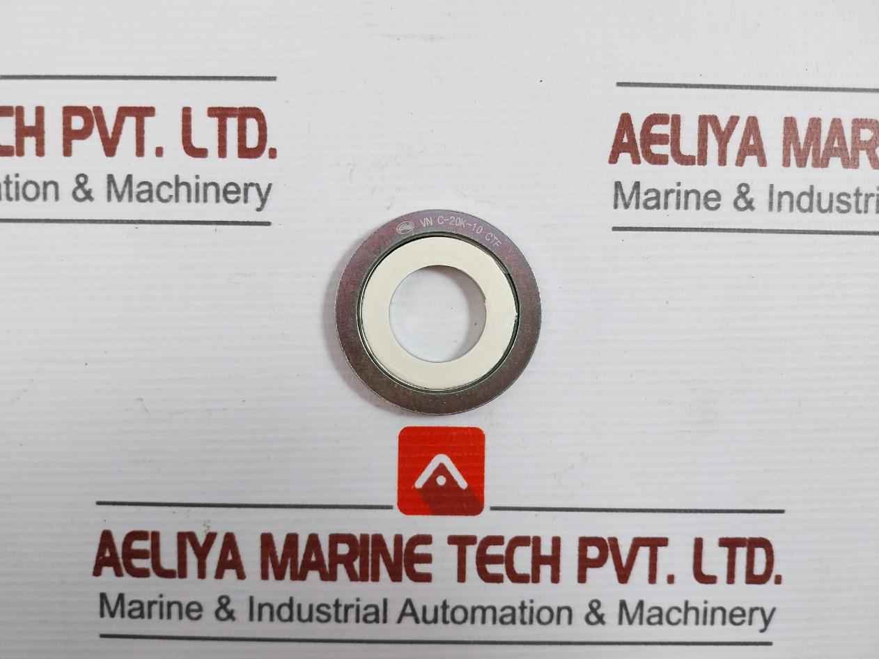 Lot Of 2X Valqua Vn C-20K-10 Ctf Flange Gasket 24X37X52 304-spc