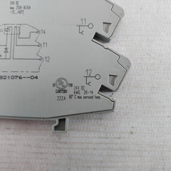 Lot of 2X Wago 857-304 Relay Module 24V DC 250V AC/6A A23092-A1024-A301 60 C