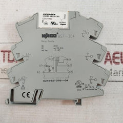 Lot of 2X Wago 857-304 Relay Module 24V DC 250V AC/6A A23092-A1024-A301 60 C