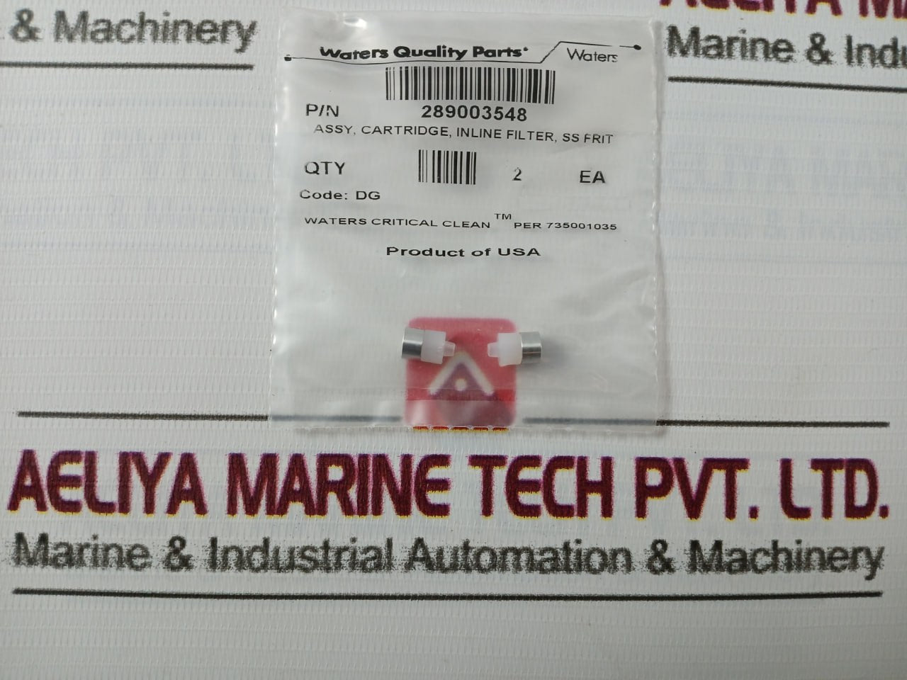 Waters 289003548 Assy Cartridge Inline Filter Per 735001035