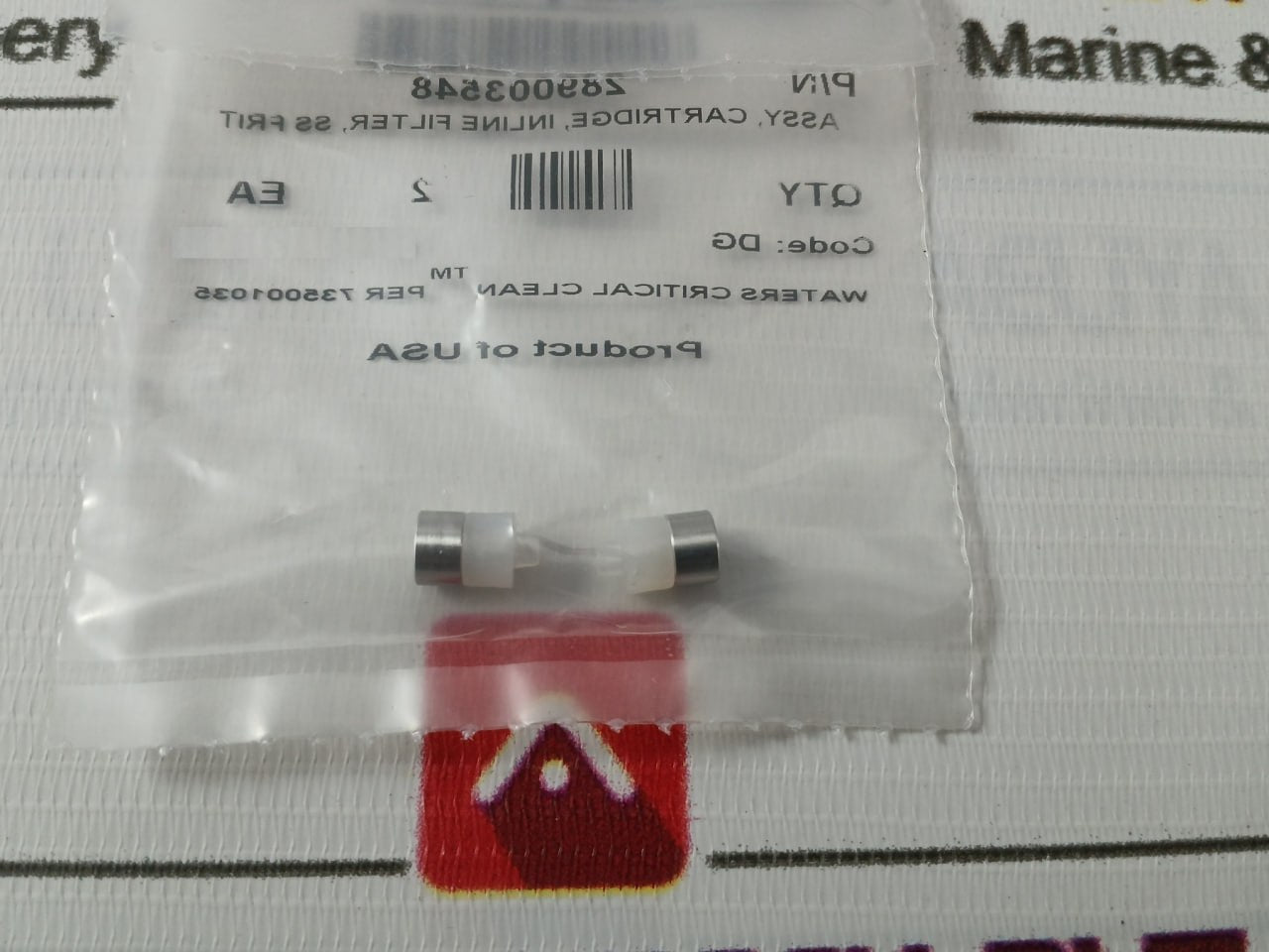 Waters 289003548 Assy Cartridge Inline Filter Per 735001035