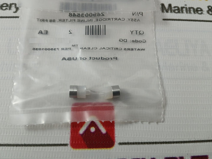 Waters 289003548 Inline Filter Cartridge Assembly (1 Packet=2 Pcs)