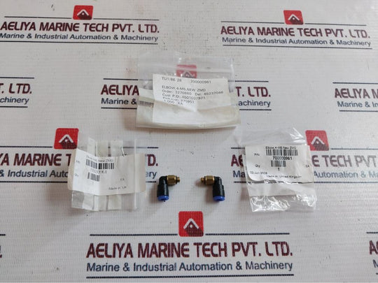 Lot of 2X Waters 700000961 ZMD Elbow 4-M5