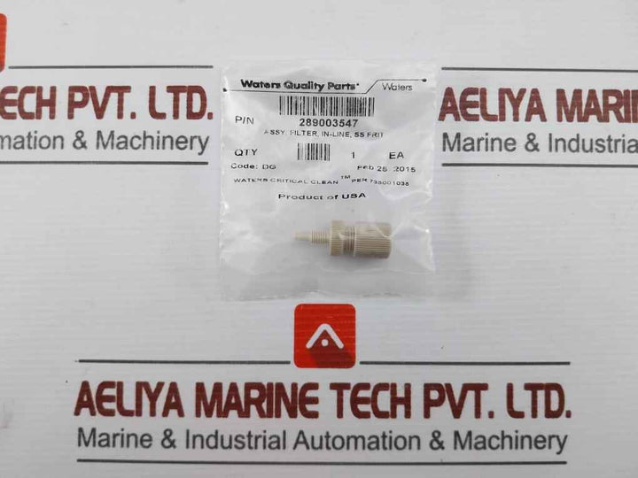 Lot Of 2X Waters In-line Filter Assembly Frit Part No.289003547