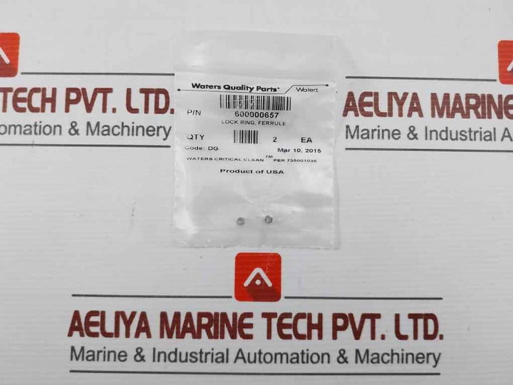 Lot Of 2X Waters Lock Ring Ferrule 600000657