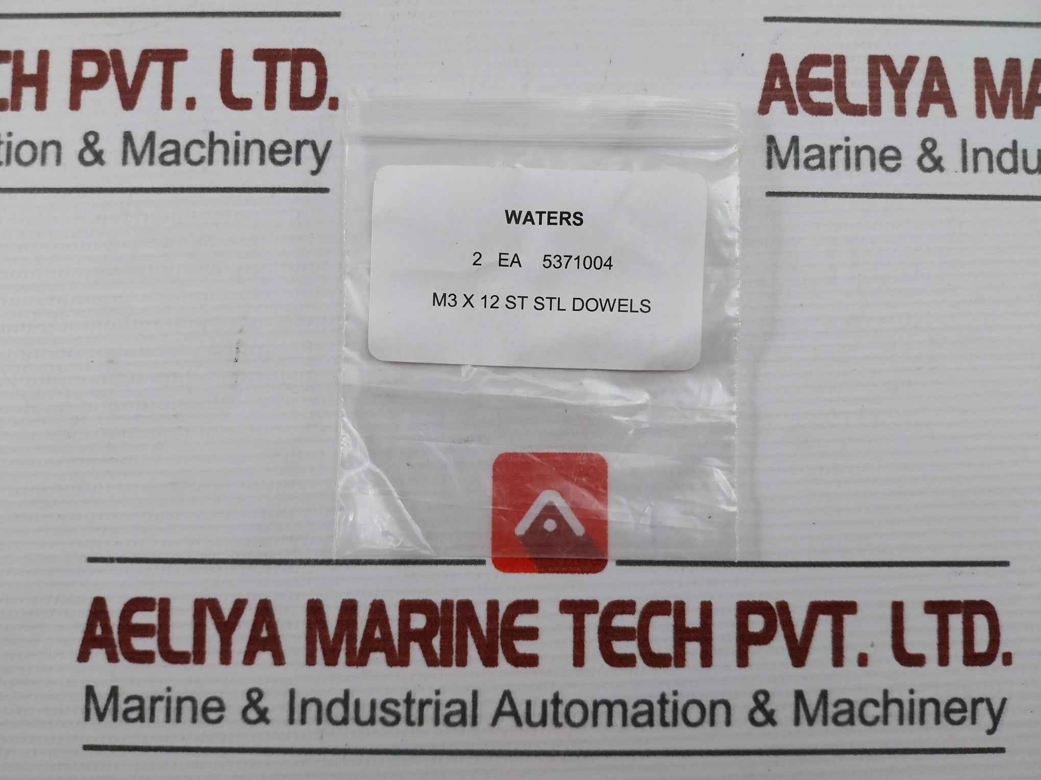 Lot Of 2X Waters M3 X 12 St Stl Precision Dowel Pin 5371004