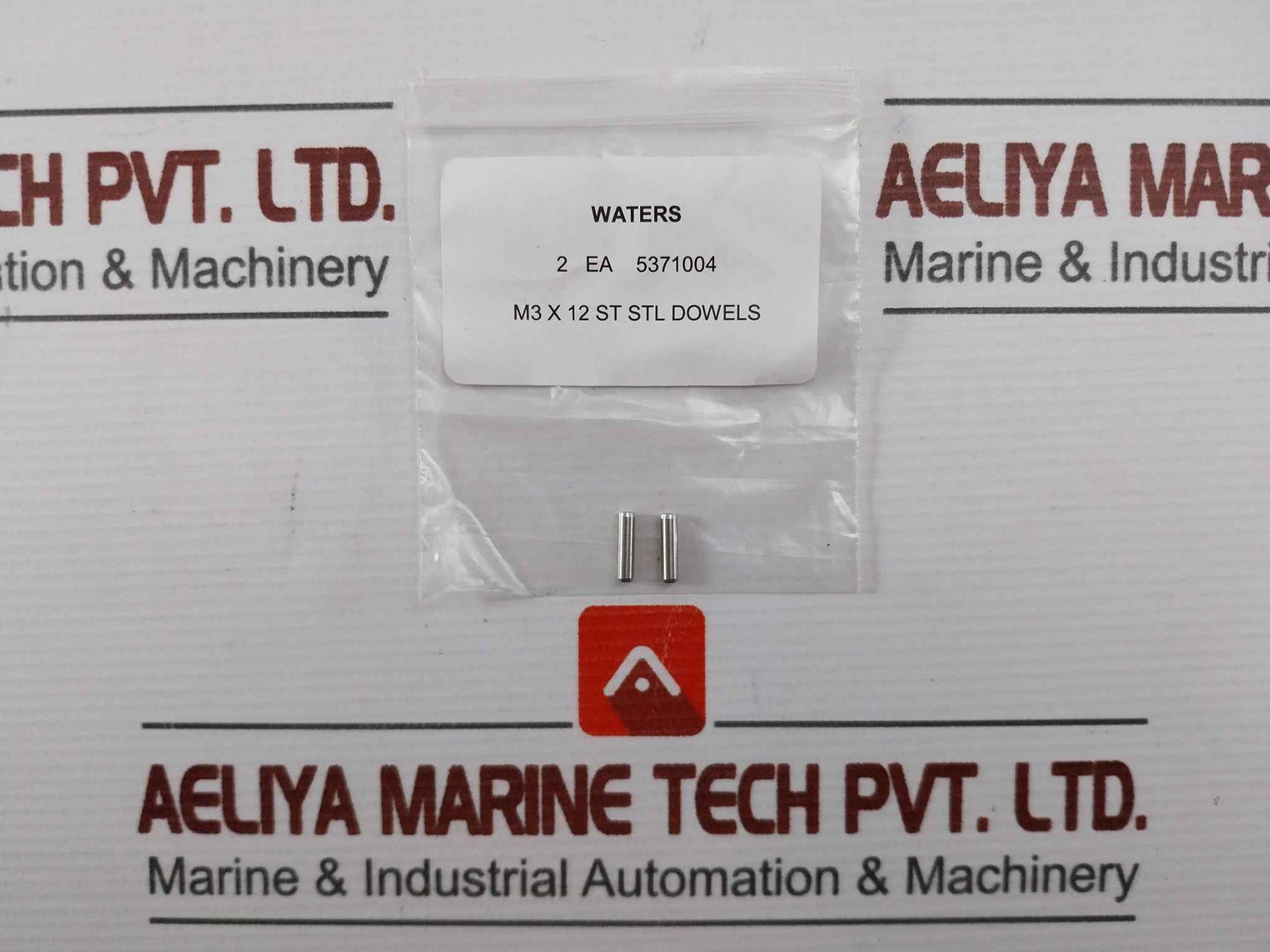Lot Of 2X Waters M3 X 12 St Stl Precision Dowel Pin 5371004