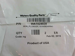 Lot Of 2X Waters Plunger Seal 1/8 In With Bearing Part No: Wat024939