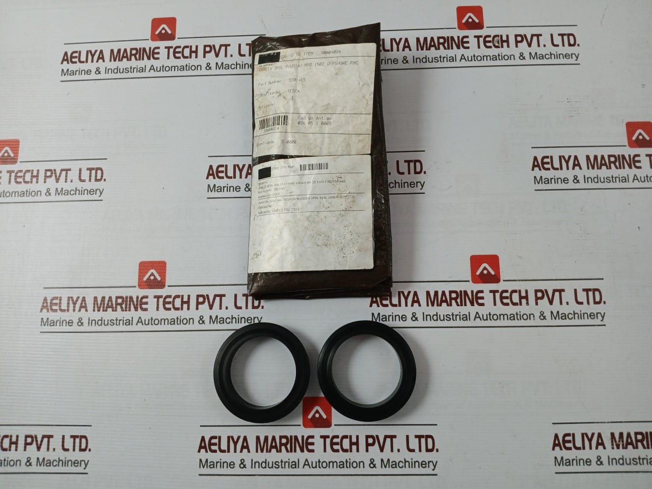 Lot Of 2X Weco 3201465 Black Nitrile Rubber O Ring 2X3/16Pol