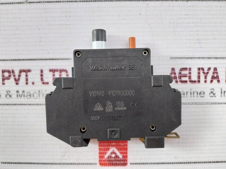 Lot Of 2X WEIDMULLER 910190 9101900000 Circuit Breaker 10 AMP AC240/DC65V