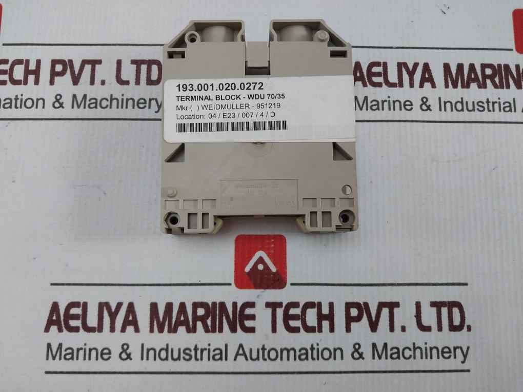 Lot Of 2X Weidmuller 951219 Terminal Block 1000V Wdu 70N