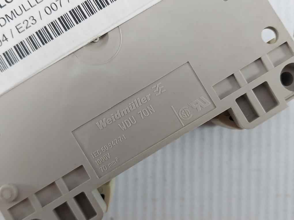 Lot Of 2X Weidmuller 951219 Terminal Block 1000V Wdu 70N