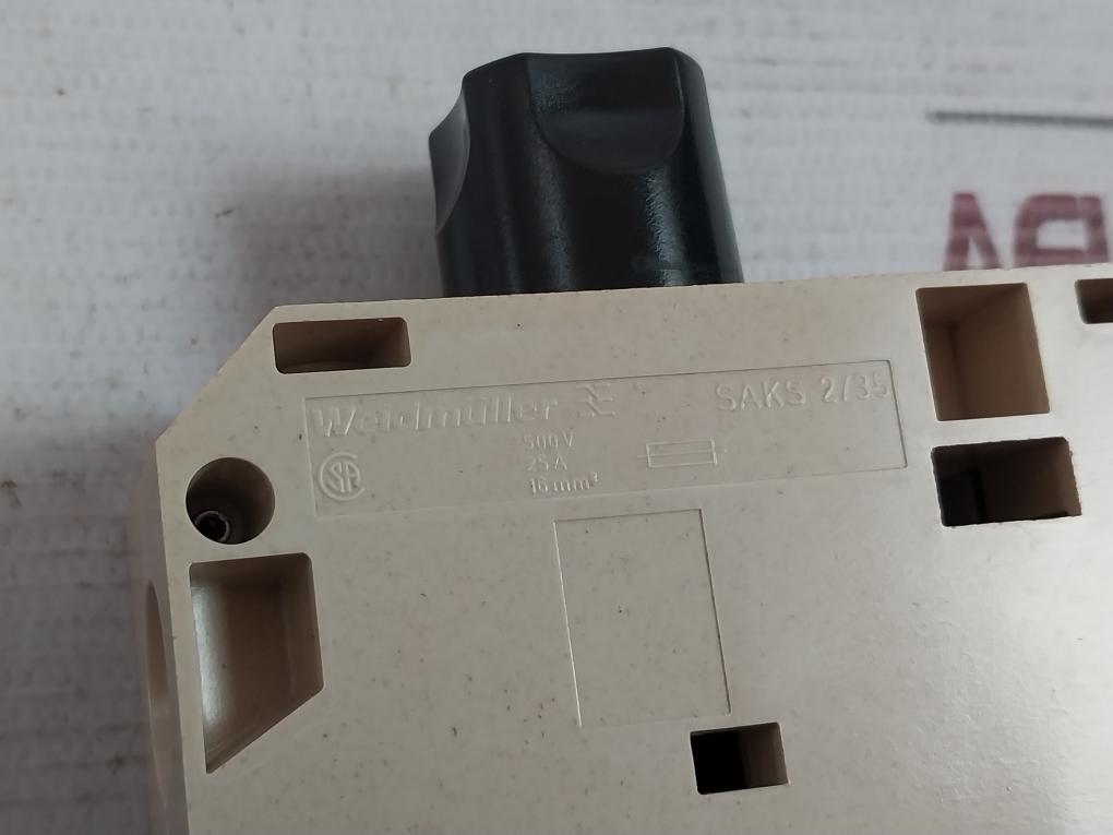 Lot Of 2X Weidmuller Saks 2/35 Fuse Terminal 500V 25A 16Mm2 25/500