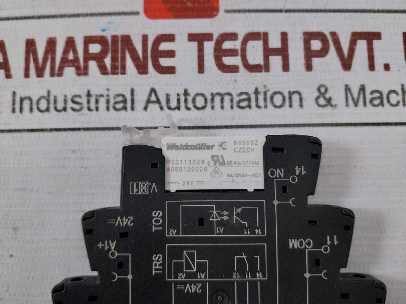 Lot Of 2X Weidmuller Trs 24Vdc 1Co Micro Relay 1122770000 250Vac/6A