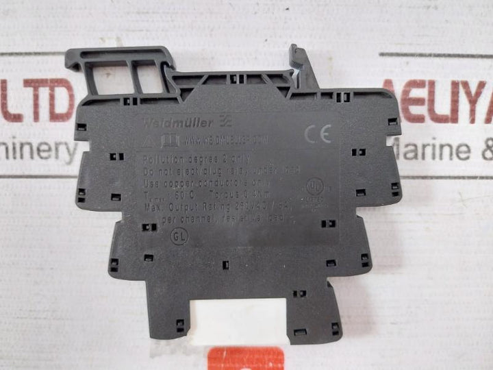 Lot of 2X WEIDMULLER TRS 24VDC 1CO Micro Relay 1122770000 250VAC/6A