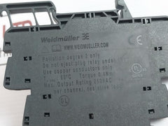Lot of 2X WEIDMULLER TRS 24VUC 1CO Solid State Relay 60C 6A/250V/AC1 24V 250VAC