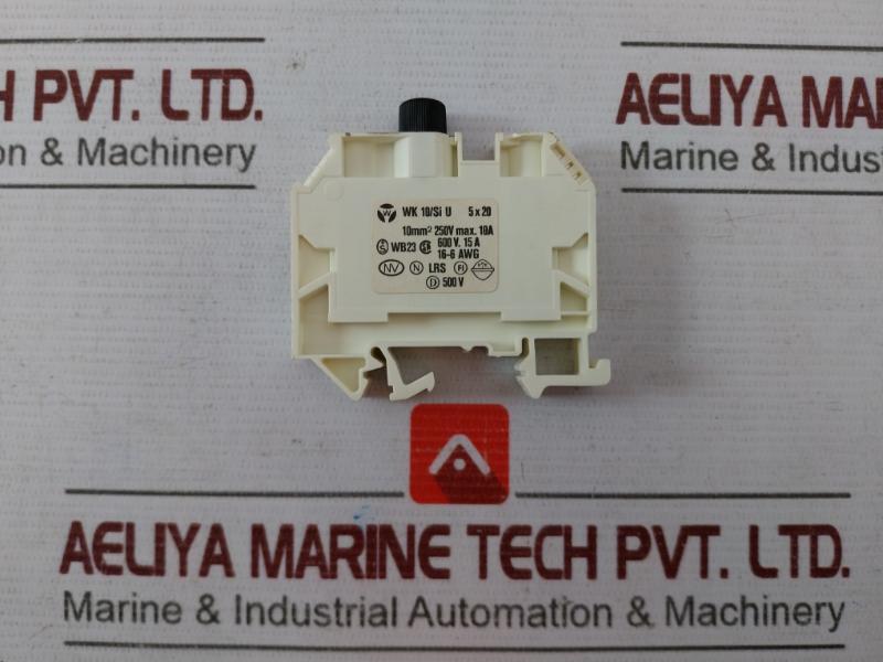 Lot Of 2X Wieland Wk 10/Si U Terminal Block 500V 10A Screw Connection