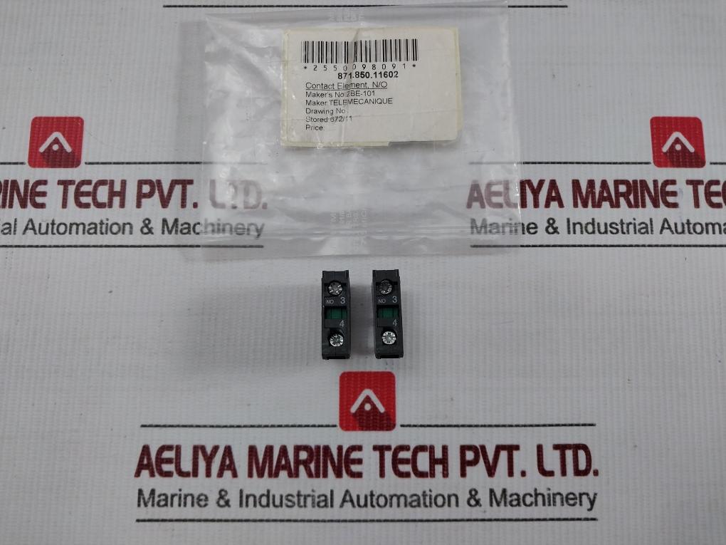 Lot Of 2X Xider Single Contact Block 240V 6A Part No Zbe-101