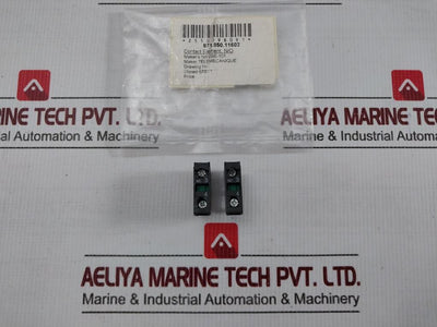 Lot Of 2X Xider Single Contact Block 240V 6A Part No Zbe-101