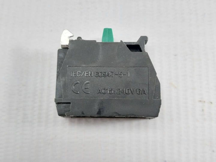 Lot Of 2X Xider Single Contact Block 240V 6A Part No Zbe-101