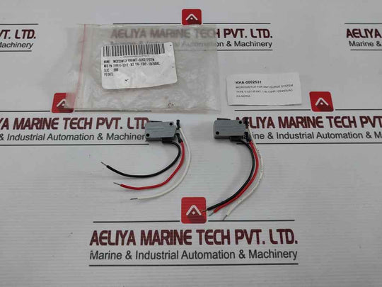 Lot Of 2X Yamatake-honeywell V-5211E-043 Microswitch For Anti-surge System 11A 2