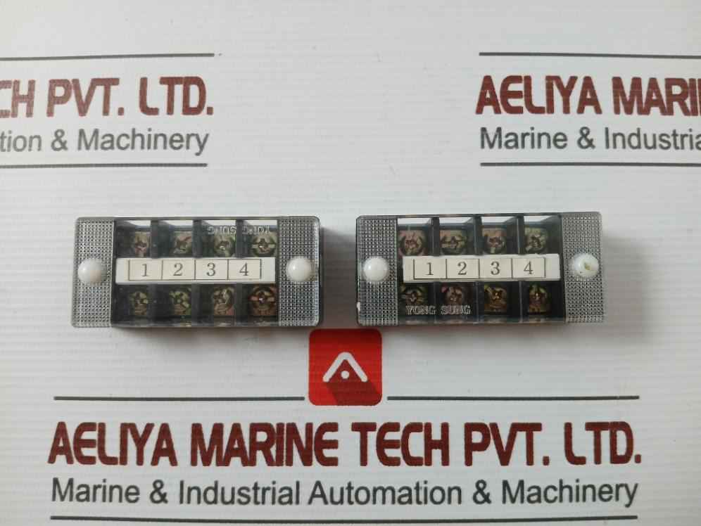 Lot Of 2X Yong Sung Ysft020-04P Terminal Block 250V-600V Max 20A