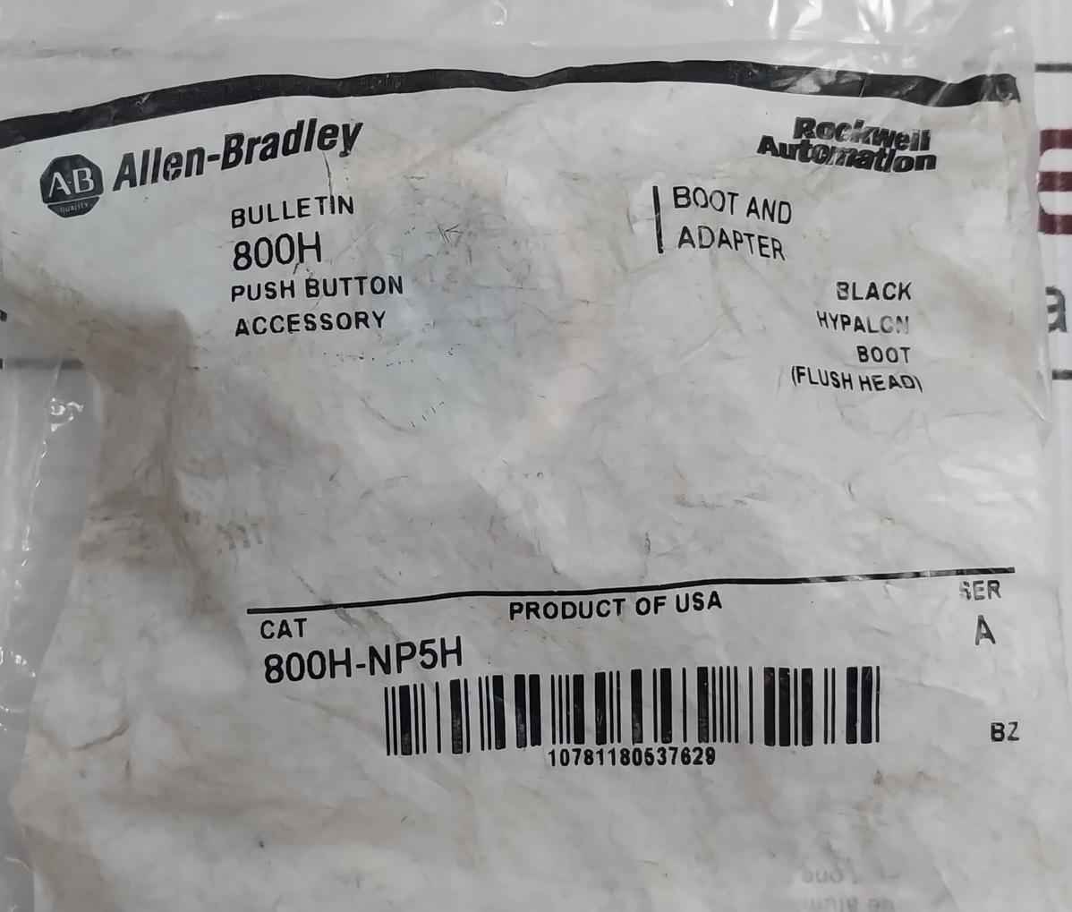 Lot Of 2x Allen-bradley 800h-np5h Boot And Adapter For Push Button