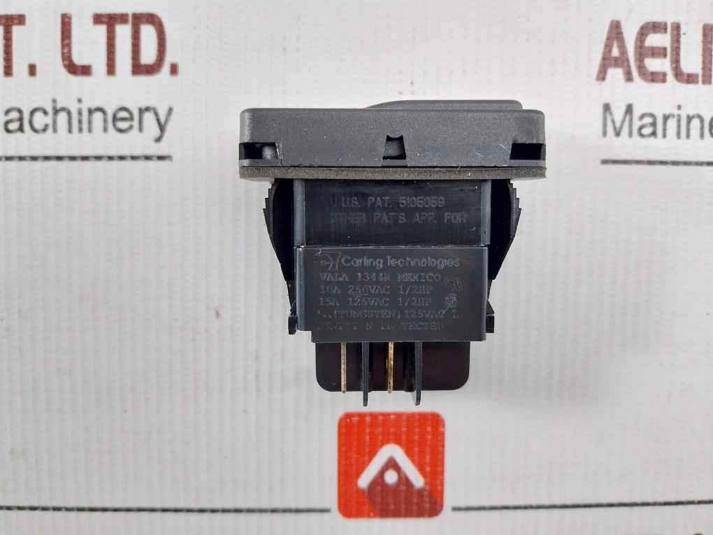 Lot Of 2x Carling Technologies Va1a 1344r Light On-off Switch Rocker 15a 125vac