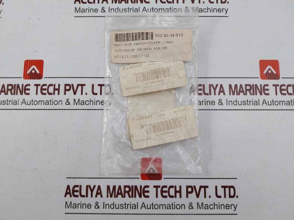 Lot Of 2x Carling Technologies Vj8as004-6zz00-000 Heat Level Switch Rocker 3-way