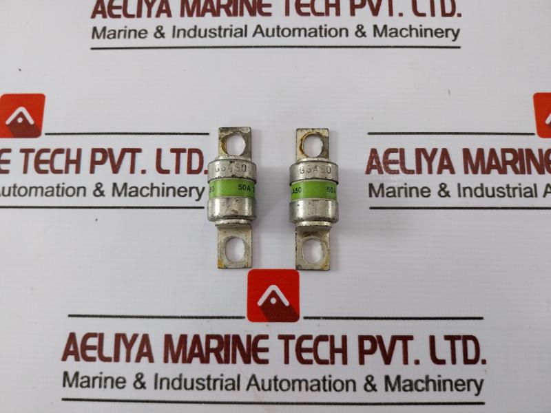 Lot Of 2x General Electric Gsa50 50a 250v Super Rapid Fuse 03/48