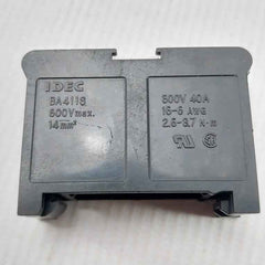 Lot Of 2x Idec Ba411s Series Terminal Block 600v Max 16-6 Awg