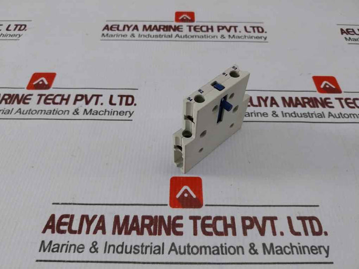 Lot Of 2x Larsen Toubro Mnx-a4 Auxiliary Add On Contact Block 10a 415v