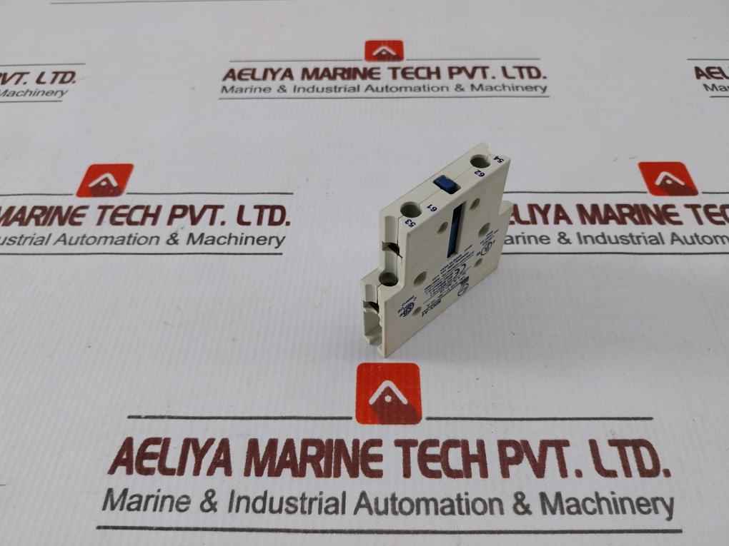 Lot Of 2x Larsen Toubro Mnx-a4 Auxiliary Add On Contact Block 10a 415v